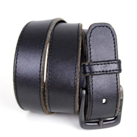 Levi's DARK BROWN GENUINE LEATHER 1.5"Wd STITCH CASUAL DRESS WOMEN'S BELT M (P8 - Picture 1 of 14